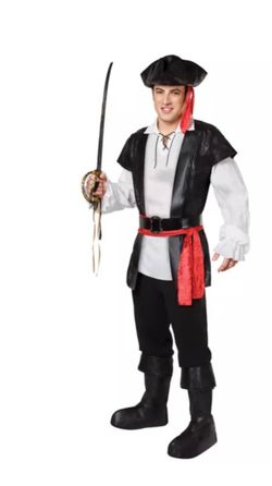 men's pirate costume set sz M