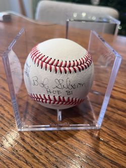 Personalized Signed Baseball Bob Gibson HoF 1981