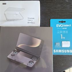 Unopened Brand New Ayn Thor Pro (Rainbow) + TPU Shell + 1TB Samsung Evo Micro SD Card 
