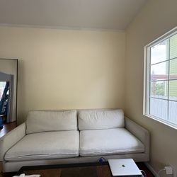 Comfortable off white couch!