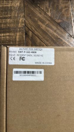 Hanwha Techwin SWT-P-162-480B 16 Port PoE+ Switch