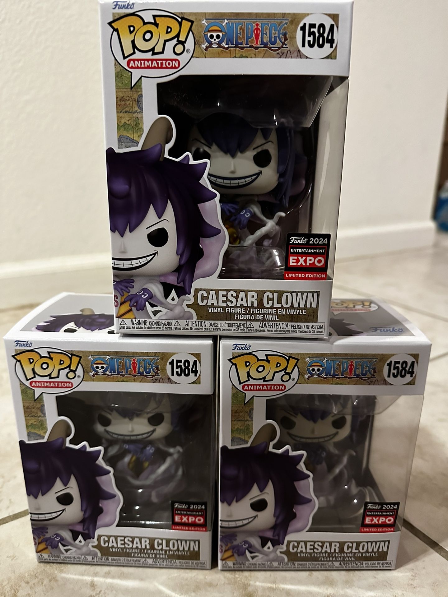 Caesar Clown One Piece Funko Pop 2024 Expo