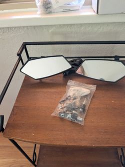 Motorcycle Mirrors , Specialty Bike Mirror Coffin Shape
