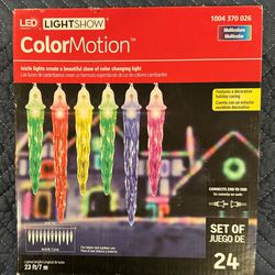 Gemmy Lightshow ColorMotion Icicle LED lights 