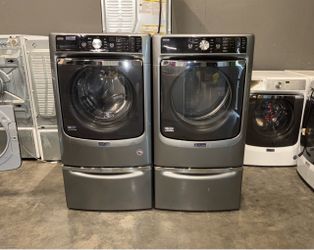 MAYTAG XL CAPACITY WASHER DRYER ELECTRIC SET FREE DELIVERY