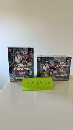 Topps Chrome 2025 NFL Trading Cards SEALED BOXES - Will trade for Pokemon