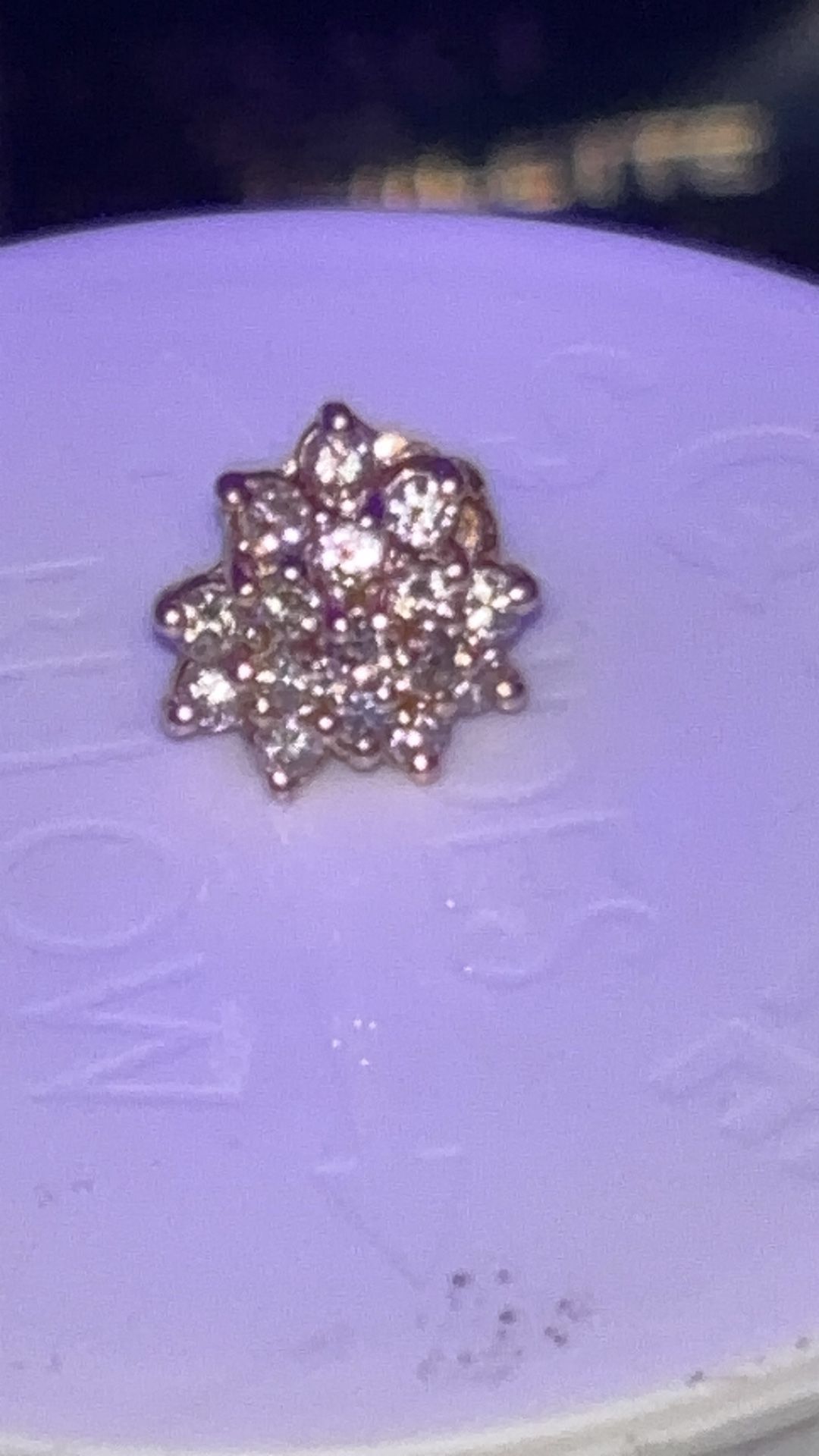 Diamond ear ring