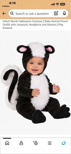 Matching Infant & Dog (XL) Skunk Costume Set-NEW