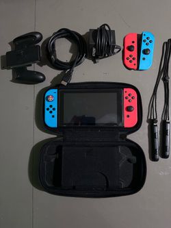 Nintendo Switch With All Accessories Included And Two Extra Controllers Included