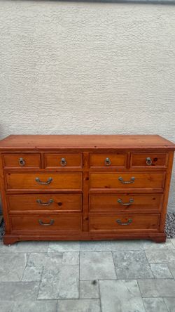 Solid wood dresser