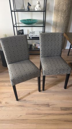 Crate and Barrel Dining Chairs (2)