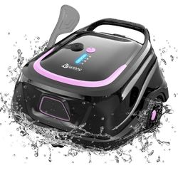 2024  Robot POOL CLEANER A1 Cordless Robotic Pool Cleaner, Automatic Pool Vacuum 120mins Running Time, Dual Filters, 2.5H Fast Charging, Ideal for Abo