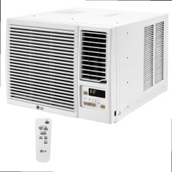 7,500 BTU Volt Window Air Conditioner with Cool, Heat and Remote in White B G0