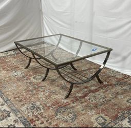 Large Modern Glass Coffee Table 