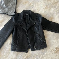 Leather Jacket Topshop 