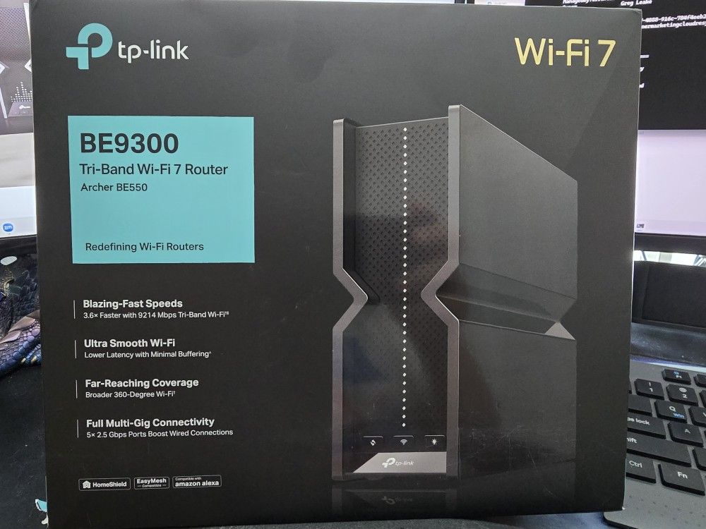 TP-Link Tri-Band Be9300 Wifi 7 Router Archer BE550