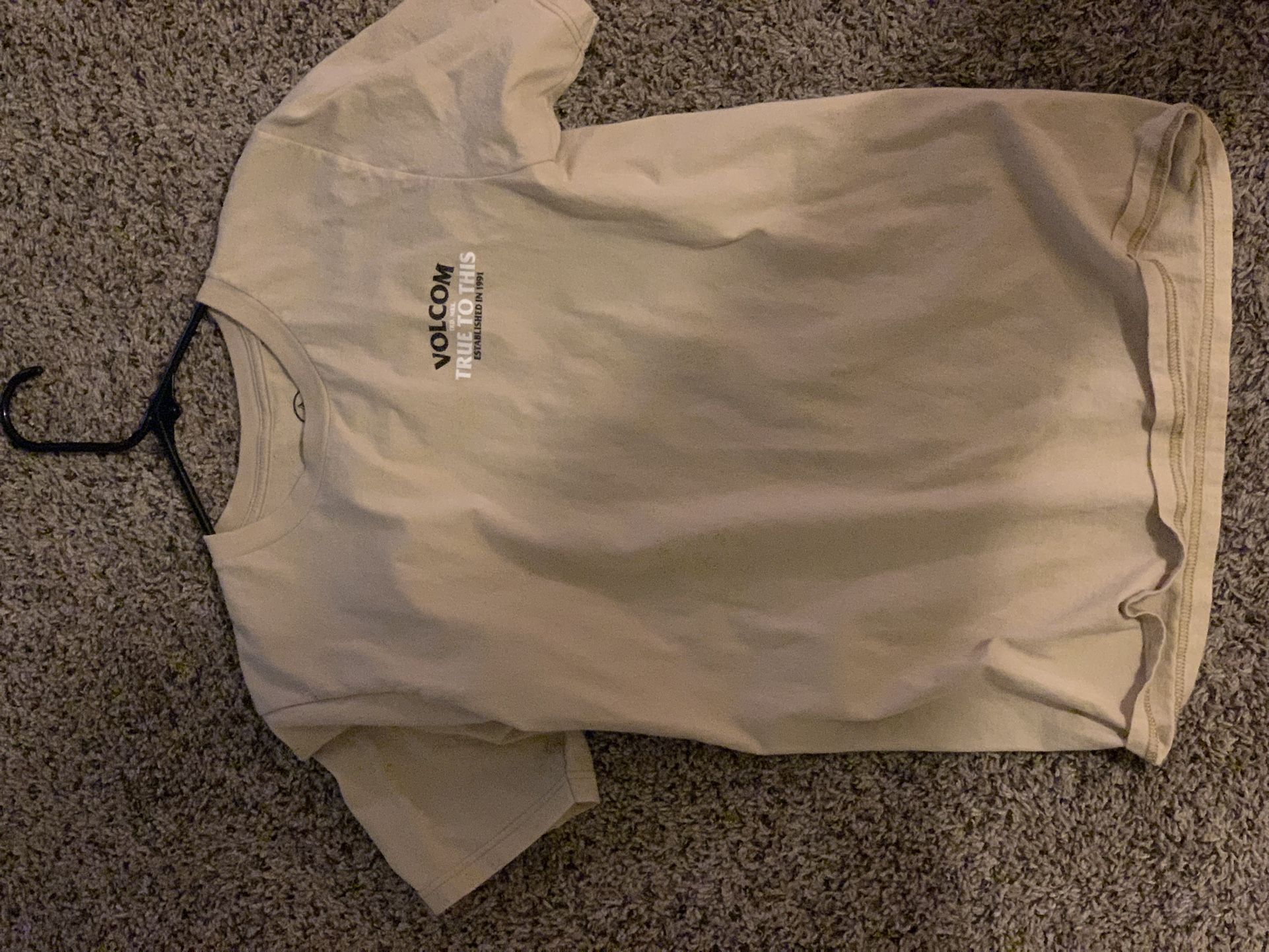 Volcom tan shirt 