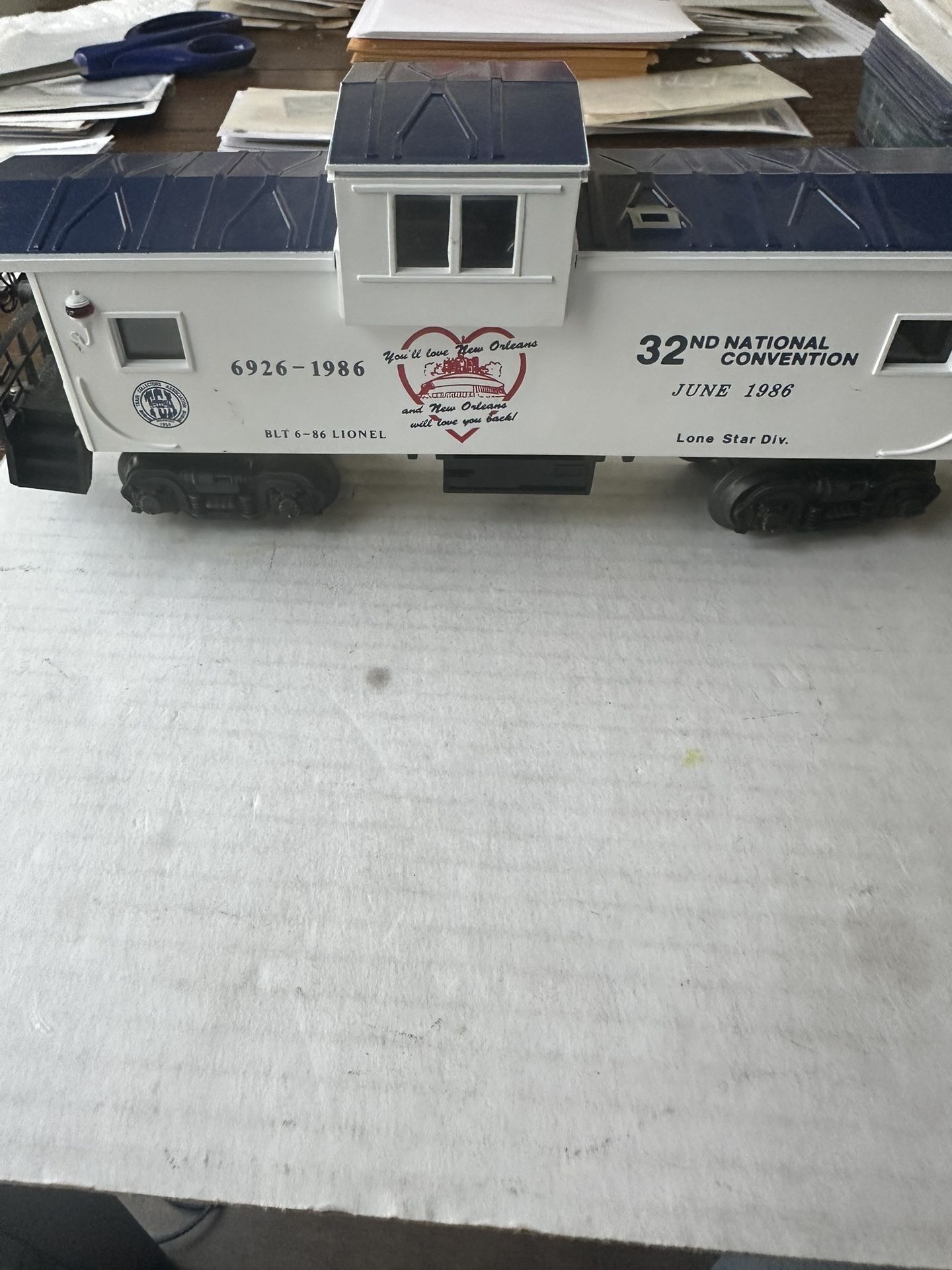 1986 Lionel 6-6926 National Convention Caboose O Scale Train Car