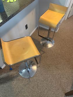 Modern Adjustable Bar Stools Set of 2