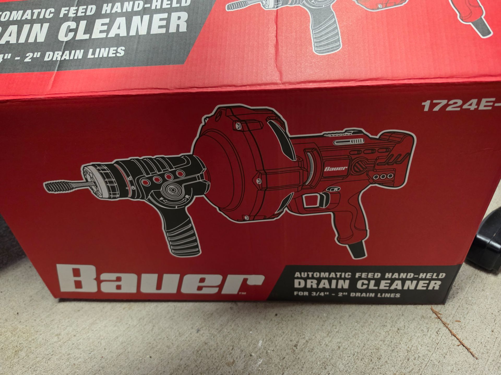 BAUER 23 ft. Automatic-Feed Handheld Electric Drain Cleaner