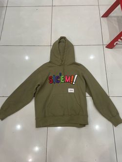 Supreme WTAPS Sic’em Hoodie Light Olive Sz Medium