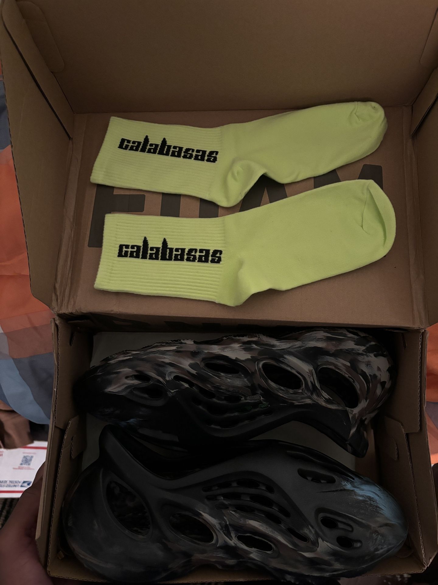 Yeezy Foam Runners - MX Cinder - Size 10 US - New in Box + Socks