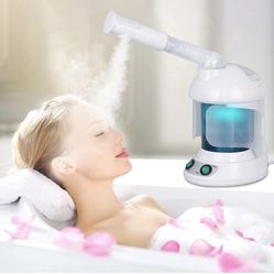 Zeny Portable 2 In 1 Hair and Facial Steamer with Bonnet Hood for Personal Home Use