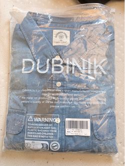 Men’s Dubinik denim button-up shirt (4XL)