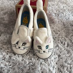 Kitty Vans Slip On Size 9 Toddler