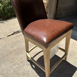 New $519 Pottery Barn Leather Chair