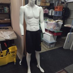 6ft Tall Full Body Male Mannequin Movable Arms