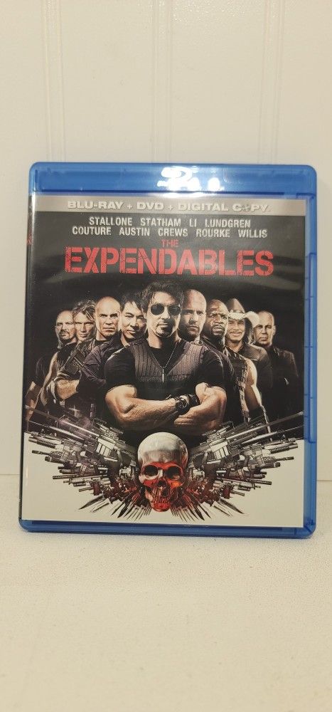$5 BLU RAY MOVIE. THE EXPENDABLES. BLU RAY / DVD ONLY. NO DIGITAL. $5 OR TRADE FOR A MOVIE TITLE I DO NOT ALREADY OWN.