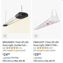 1 Pack 2ft LED Grow Light, Sunlike