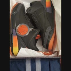 Jordan Retro 3 J Balvin Size 9 New! Please Read My Description Before Asking Me Any Questions Thank You!  NO TRADES. 