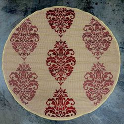 NEW Round Area Rug 5’3” Indoor/outdoor