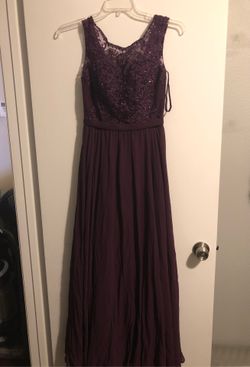 Beautiful plum embroidered dress