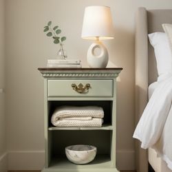 Solid Maple Vintage Nightstand