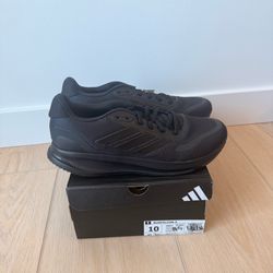 adidas Runfalcon 5 Triple Black Men's Lace-Up Mesh Low Top Sneakers