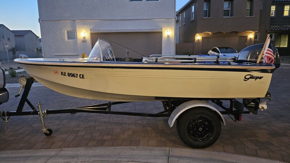 1960 Glasspar Boat With New Motor