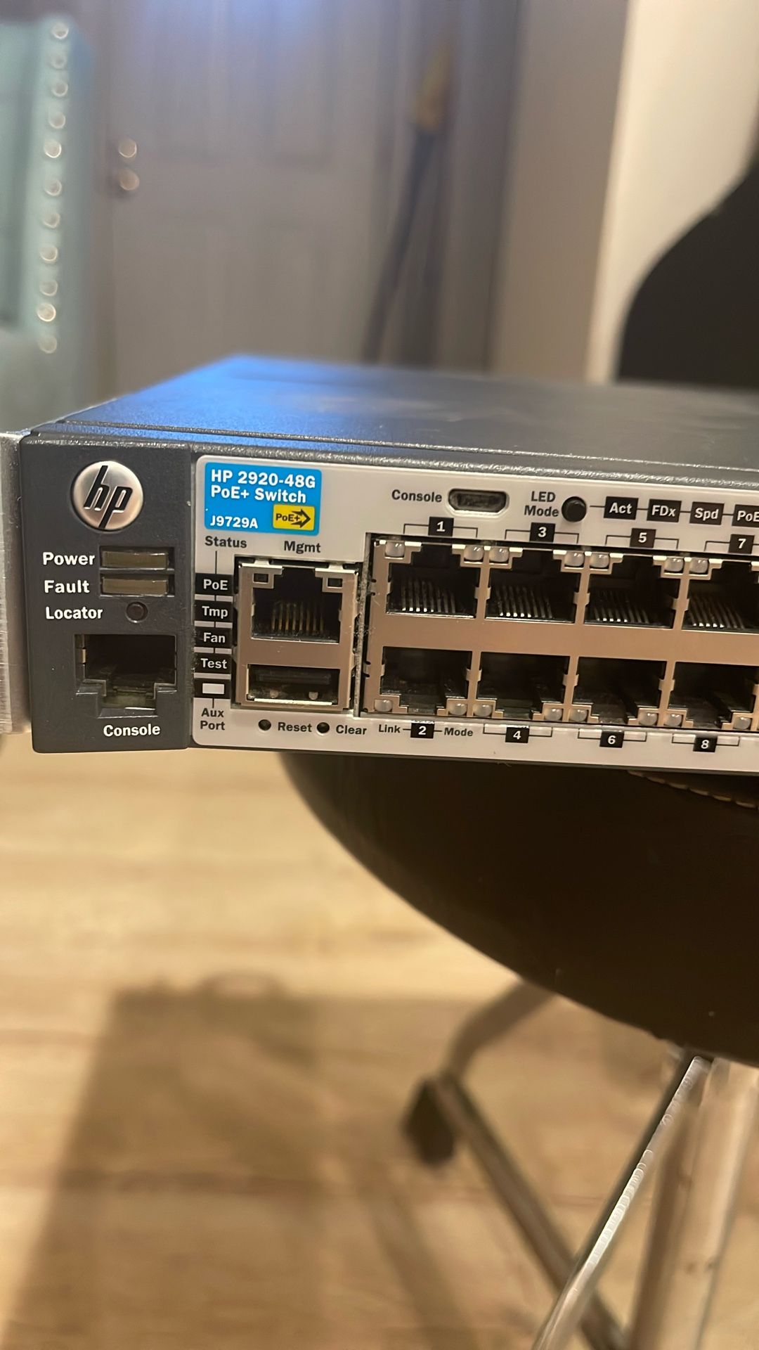 2 HP 2920-48G POE Campus Switches