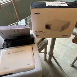 Akita Brand New Wi-fi LED Mini Projector