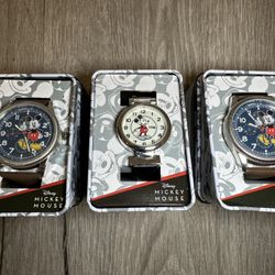 Disney Mickey Mouse Watchs (3 Pieces, Brand New)