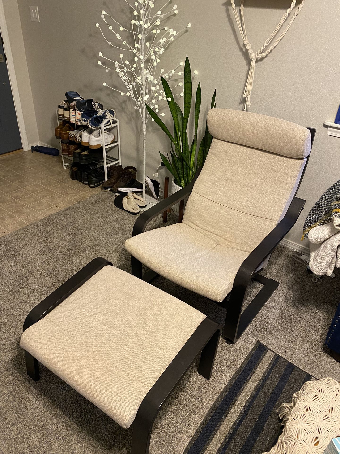 IKEA Lounge Chair Ottoman