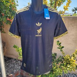 Mexico Black And Gold Soccer Jersey 2025