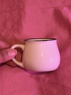 Mini white coffee mug