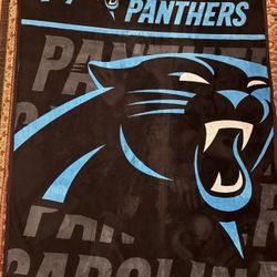 Carolina Panthers NFL Fleece Throw Blanket