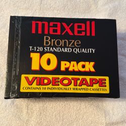 Maxwell Bronze T-120 10 Pack Videotape