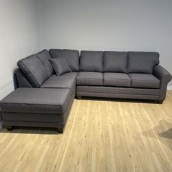 New Gray Sectional Sofa Couch