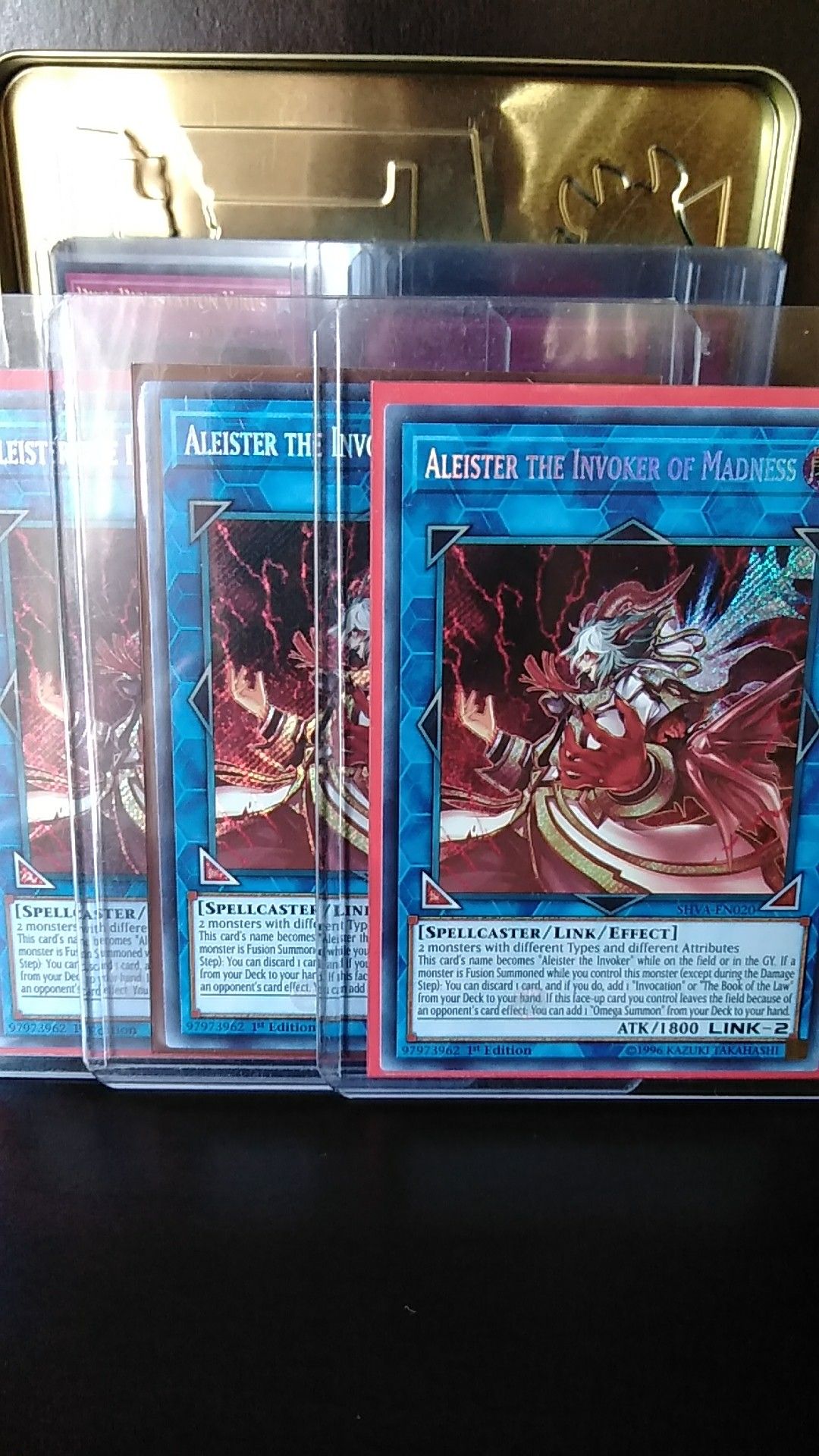 YUGIOH ALEISTER THE INVOKER OF MADNESS SECRET RARE MINT CONDITION!!!