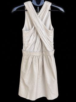 Armani Exchange A|X Sleeveless Crisscross Draped Dress β Light Khaki β Size 0